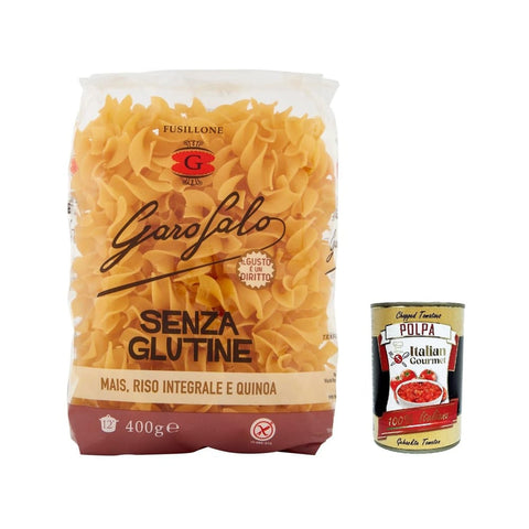 Garofalo Nudeln & Pasta Garofalo Fusillone Senza Glutine Glutin free glutenfrei Pasta Noodles 400 g 20x italienisch Original + kostenlos Polpa 400 g 8000139929830