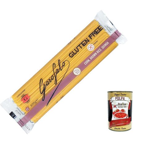 Garofalo Nudeln & Pasta Garofalo Linguine Senza Glutine Glutin free, glutenfrei Pasta Noodles 20x 400 g inkl. Italian Gourmet Polpa 400 g Original italienisch 8000139929717