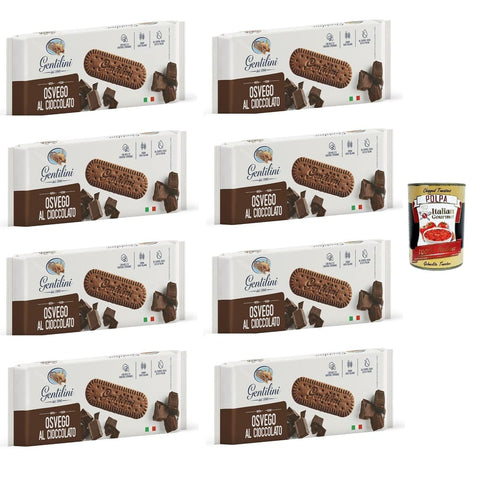Gentilini Kekse Gentilini Osvego al cioccolato Schokoladen Osvego 8x 250 gr Kekse italienisch Original 8007465125110