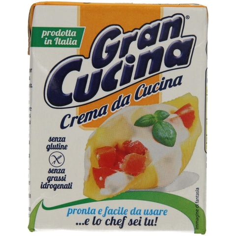 Gran Cucina Sahne-Milch-Crème Gran Cucina Creme für die Küche, 200 ml, 24 Stück Original italienisch