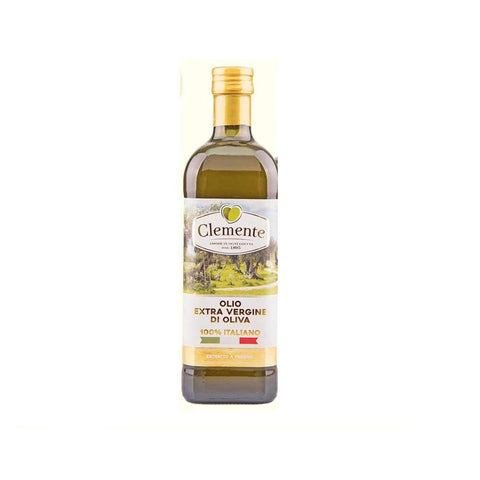 Great British Trading Limited Clemente Olio Extra Vergine di Oliva Natives Olivenöl extra 100% italienisch kalte Extraktion 1 Lt 6x italienisch Original