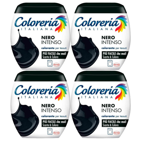Coloreria Italiana Farbstoff Stoffe in der Waschmaschine, Farbe intensives Schwarz 1 Stk Original italienisch Textilfarben