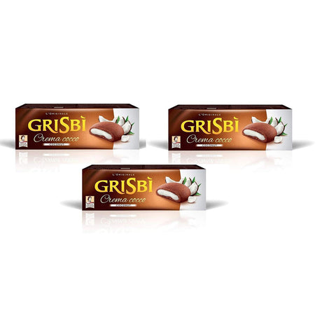 Grisbi Vicenzi Grisbi Cocco Kekse mit Kokosnuss creme kuchen riegel 150 g 3x italienisch Original