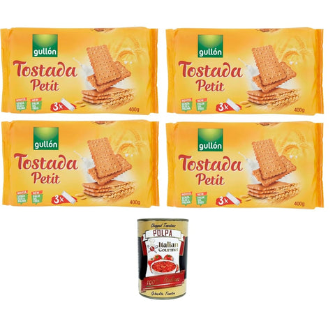 Gullon Kekse Gullon Biscotti Tostada Petit Tostada Petit Kekse 4x400 gr italienisch Original 8032804040014