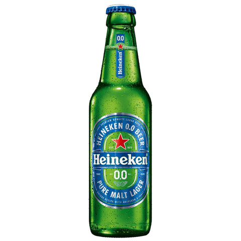 Heineken 0.0 Bier (4 x 6 x 0,33 l Flaschen) Alkoholfreies Bier in Flaschen, 0% Alkoholgehalt, 100% natürliche Zutaten, sanft malziger Geschmack italienisch Original