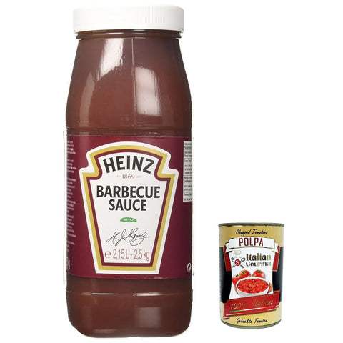 Heinz Salsa Barbecue BBQ Sauce, Sauce mit Rauchigen Geschmack Squeeze Flasche 1x2,5kg Original italienisch