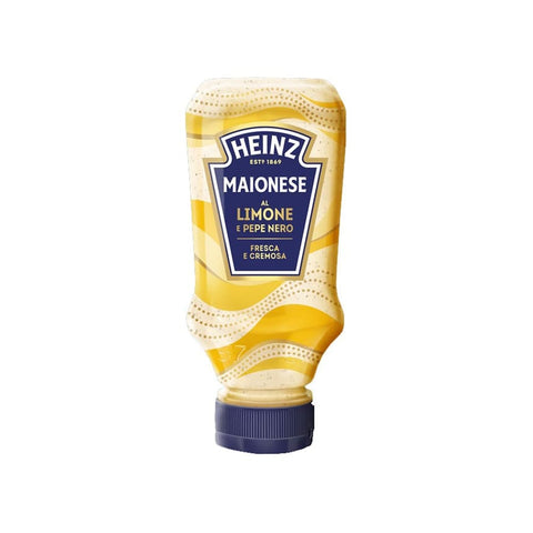 Heinz Salsas 4x Heinz Maionese al Limone e Pepe Nero 220gr Mayonnaise mit Zitrone und schwarzem Pfeffer