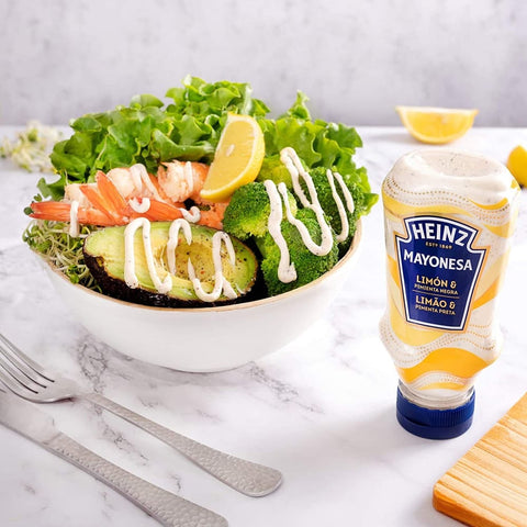 Heinz Salsas 4x Heinz Maionese al Limone e Pepe Nero 220gr Mayonnaise mit Zitrone und schwarzem Pfeffer
