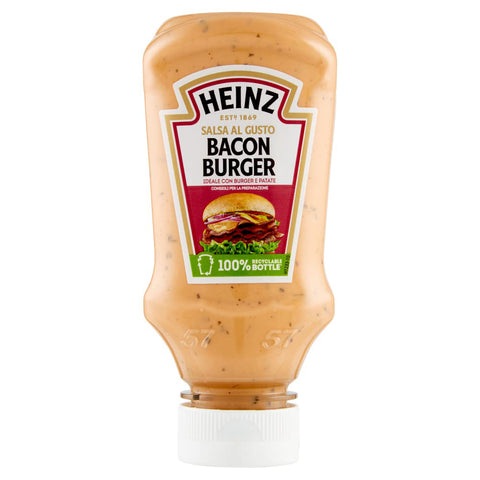 Heinz Salsa Bacon Burger geräucherte und aromatisierte Bacon sauce 225 g italienisch Original