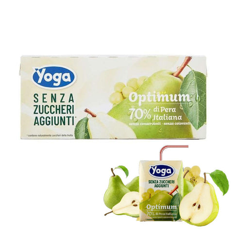 8 Packungen Fruchtsaft Yoga Optimum Birne Brk 3x200ml Original italienisch Getränk
