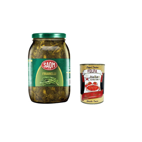 Saom Friarielli Neapolitaner in Öl im Glas 960 gr italienisch Original