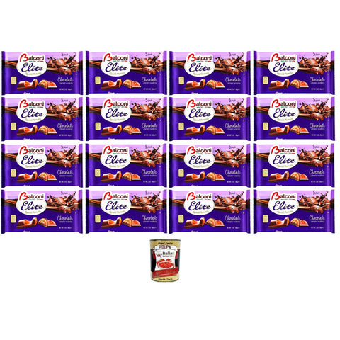 Balconi Elite Special Moments Chocolate cream Wafers Schokoladencremewaffeln 16x86 g italienisch Original Pastasauce + kostenlos polpa 400 g