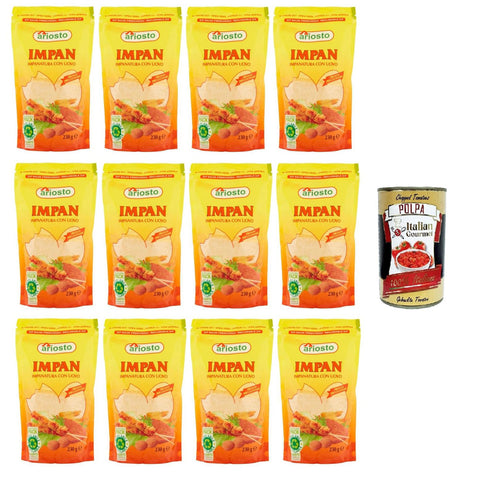 ariosto Impan Impanatura con Uovo Impan Panade mit Ei 12x230g Original italienisch Aromapulver