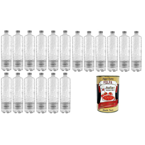 Amata Acqua Minerale Naturale Natürliches Mineralwasser Special Edition 18x1 lt Aromatisiertes Wasser italienisch Original