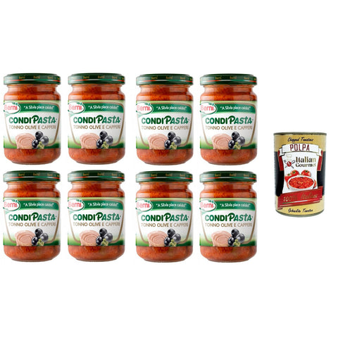 Berni Condipasta Tonno, Olive e capperi Thunfisch 8x130g Original italienisch