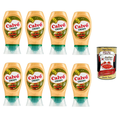 Calvé Salsa Crispy Knusprige Calvé Sauce 8x 250 ml Barbequesaucen italienisch Original