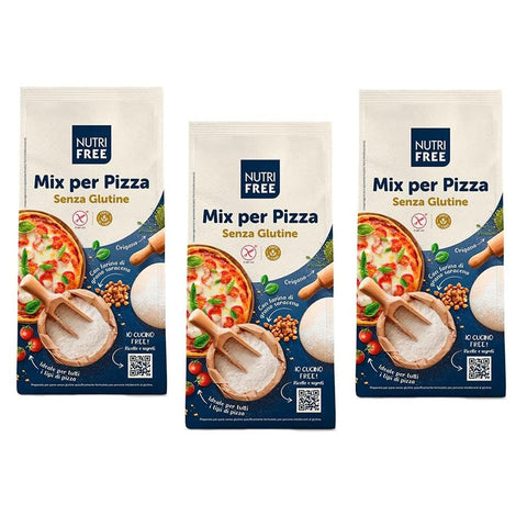 Nutri Free Mix per Pizza Mehl Laktose und Milcheiweißfrei Glutenfrei 1 Kg Packung Ideal für alle Arten von Pizza italienisch Original