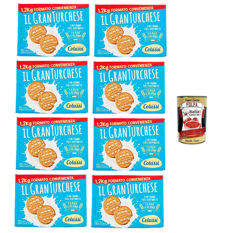 Colussi Granturchese Das Keks-Convenience-Format 8x1.2 kg 2 kg italienisch Original Kekse + kostenlos polpa 400 g