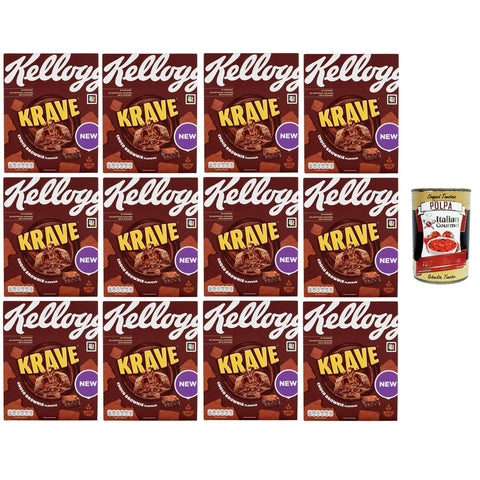 Kellog's Krave Choco Brownie Flavour 12x375g Original italienisch Gebäck