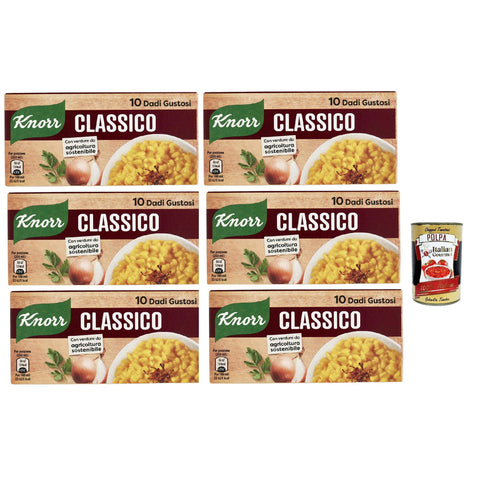 Knorr classico dado brodo Suppenwürfel Brühe klassisch reich an Geschmack, Packung mit 10 würfel italienisch Original