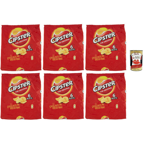 Cipster the, Chips di Patate Croccanti 6x132g Original italienisch Snack
