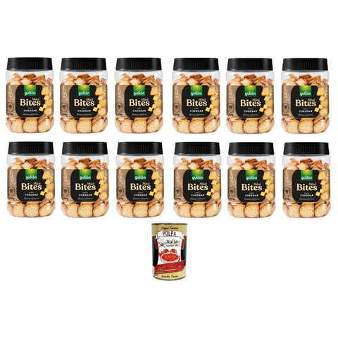 Gullon Crackers Cheddar 250 Gr + Italian Goumet polpa 400 g italienisch Original