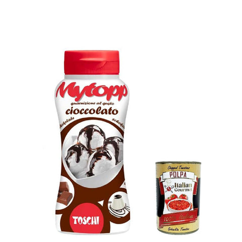 Toschi Topping Squeeze Cioccolato, Schokolade Topping Sauce für Kaffee 3x200g Original italienisch
