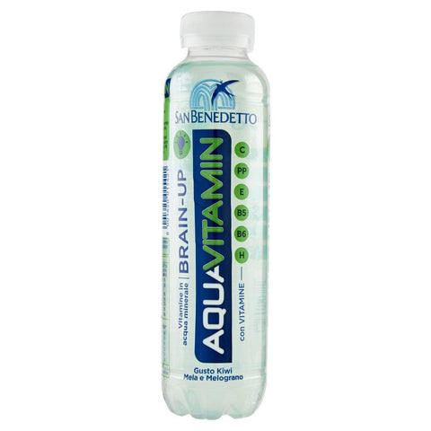 San Benedetto Aquavitamin Brain up wasser mit KIWI, APFEL UND GRANATAPFEL PET Flasche 40cl 24x Original italienisch