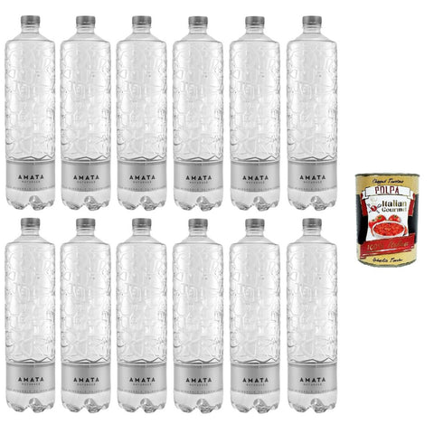 Amata- Acqua Minerale Naturale Natürliches Mineralwasser Special Edition 12x1l Original italienisch Getränk
