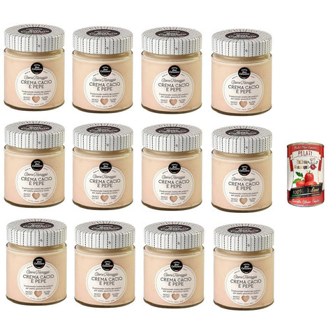 CASCINA SAN CASSIANO Käse und Pfeffercreme 12x150g Original italienisch Aufstrich