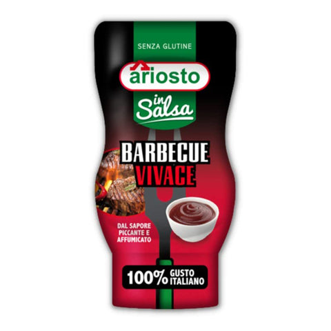 Ariosto In Salsa Barbecue Vivace BBQ sauce Squeezer von 6x 315 Gr inkl. Italian Gourmet Polpa 400g Original italienisch