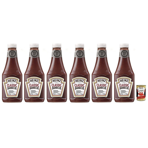 Heinz Salsa Barbecue BBQ Sauce, Sauce mit Rauchigen Geschmack, Squeeze Flasche 6x875ml Original italienisch