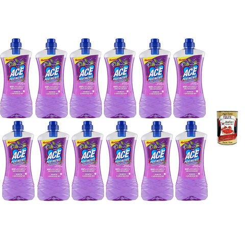 ACE+ ACE Pavimenti Bodenreiniger Hygiene Lavendel und ätherische Öle, ohne Bleichmittel reinigt gründlich und 12x1l Original italienisch Haushalt