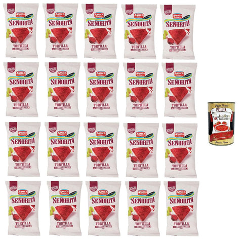 Amica chips Señorita Tortilla mit Rote Bete 20x170 g inkl. Italian Gourmet polpa 400g Original italienisch