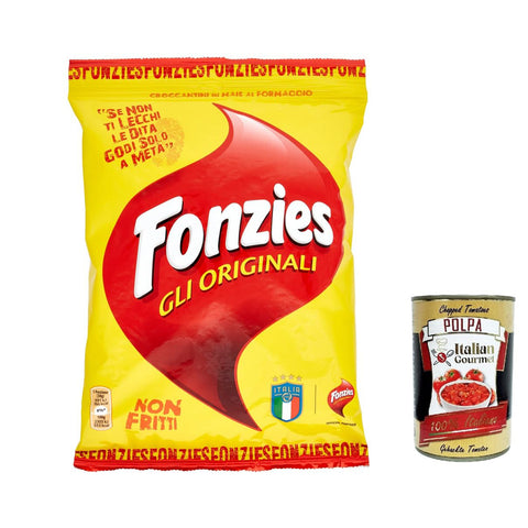 Fonzies Gli Originali Croccantini di Mais al Formaggio, Maissnack mit Käse 12x100g Original italienisch