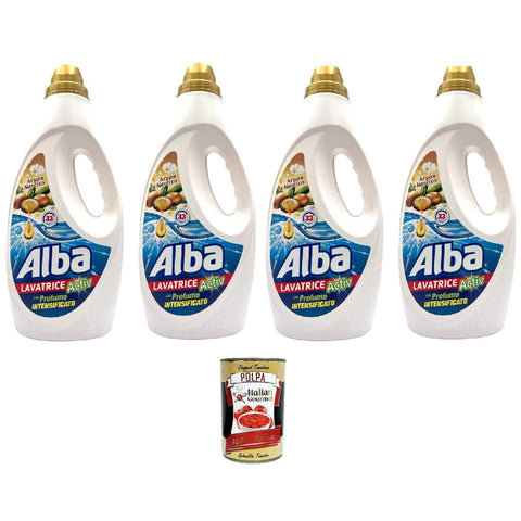 Alba Lavatrice Active Argan e Narciso, Flüssigwaschmittel 4x1850ml Original italienisch Haushalt