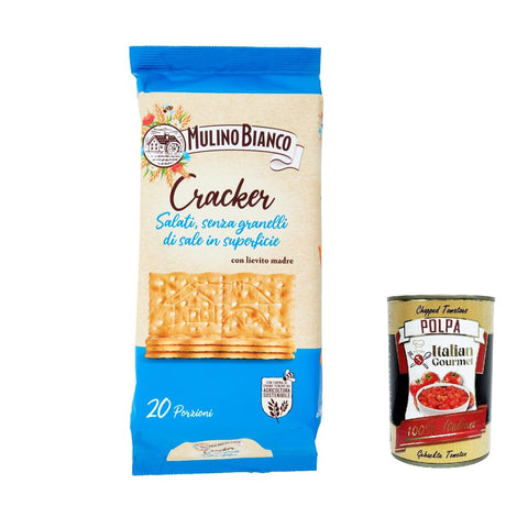 Mulino Bianco Barilla Crackers Cracker non salati mit reduziertem Salzgehalt herzhafter Snack kekse aus Italien 3x500g Original italienisch