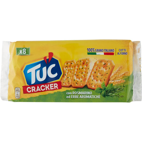 Tuc Gebackener Tuc Cracker mit Rosmarin und aromatischen Kräutern 6x 250g Original italienisch