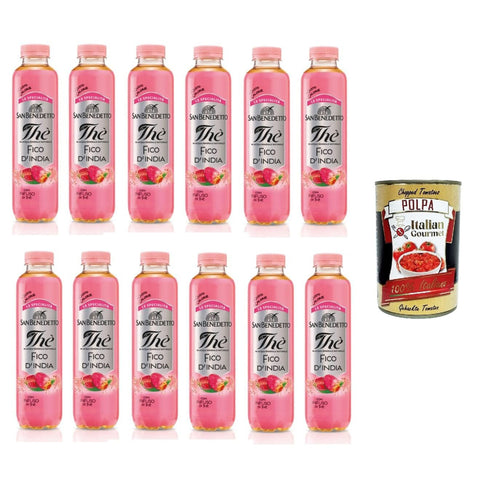 San Benedetto Thè al FICO D'INDIA Kaktusfeige Eistee Einweg alkoholfreies Getränk erfrischendes Getränk 12x400ml Original italienisch