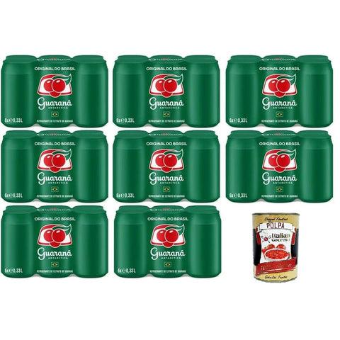 Antarctica Guarana do Brasil Guarana aus Brasilien Erfrischungsgetränk mit unvergesslichem Geschmack 48x33cl Original italienisch