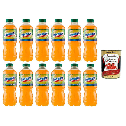 Energade Reintegratore Energade - Reintegratore di sali minerali gusto Arancia Mineralsalz - Ergänzungsmittel mit Orangengeschmac 12x50cl inkl. Italian Gourmet polpa 400g Original italienisch
