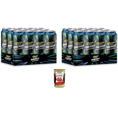 LEMONSODA Energy Activator – Geschmack MOJITO TWIST – 24x330ml Original italienisch Getränk