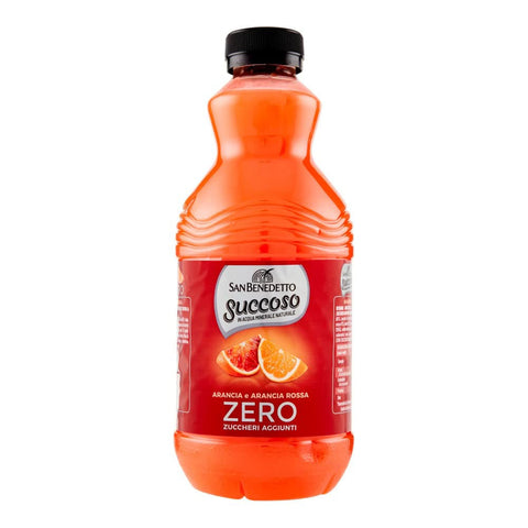 San Benedetto Succoso orange und rot orange zero PET ohne zucker Fruchtsaft saft 12x 90cl Original italienisch