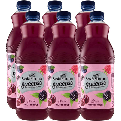 San Benedetto Succoso Saftige rote Früchte PET flasche 1, Fruchtsaft saft 6x 5 l Original italienisch