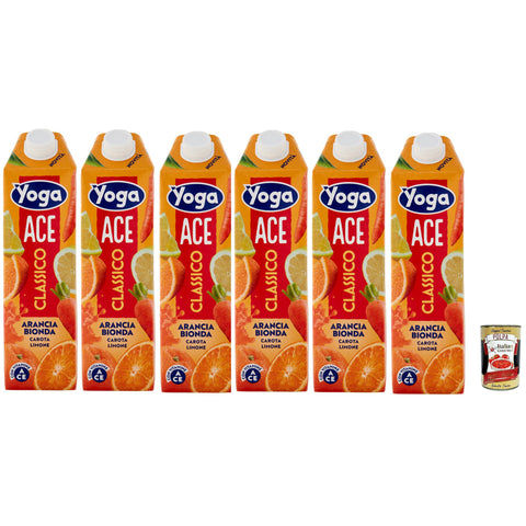 Yoga Fruchtsaft ACE Classic Orange Blonde Karotte Zitrone mit Vitaminen 6x1000ml Original italienisch Getränk