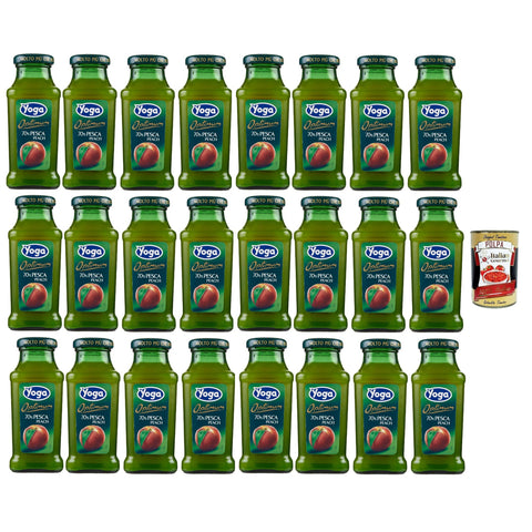 Yoga Magic Bar flasche Fruchtsaft fruit juice Pesca, Pfirsche Fruchtsaft saft 24x200ml Original italienisch Getränk