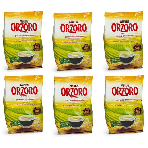 Nestle Nestlé Orzoro Orzo Tostato Solubile Lösliche Geröstete Gerste Beutel mit 6x200g Original italienisch Getränk