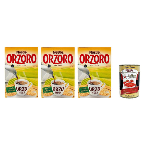 Nestle Orzoro Marconato per Moka Classico, Erdgerste für Moka, lösliche Gerste Getreidekaffee kaffee 3x 500 gr inkl. Italian Gourmet poolpa 400g Original italienisch