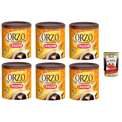 Crastan Orzo 100% italien Instant lösliche Gerste Getreidekaffee Kaffee 6x120g Original italienisch Getränk