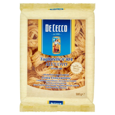 De Cecco Tagliatelle All'uovo Pasta mit ei Nr. 304 10x 500g inkl. Italian Gourmet polpa 500g Original italienisch